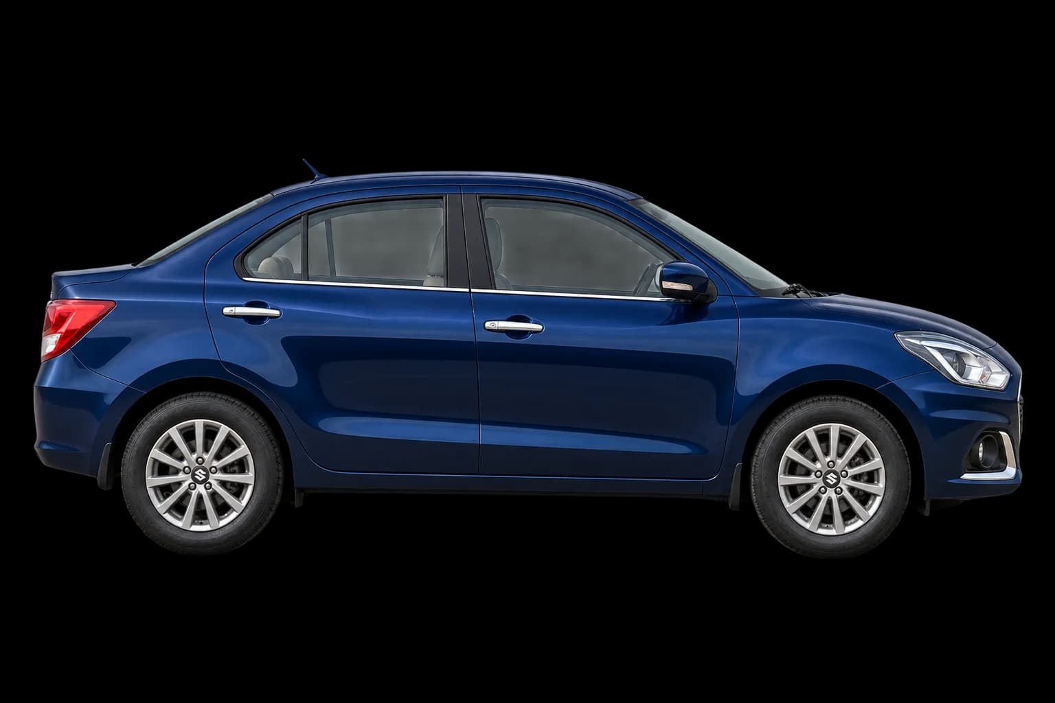 Visuel généré non contractuel Suzuki Dzire · profil gauche