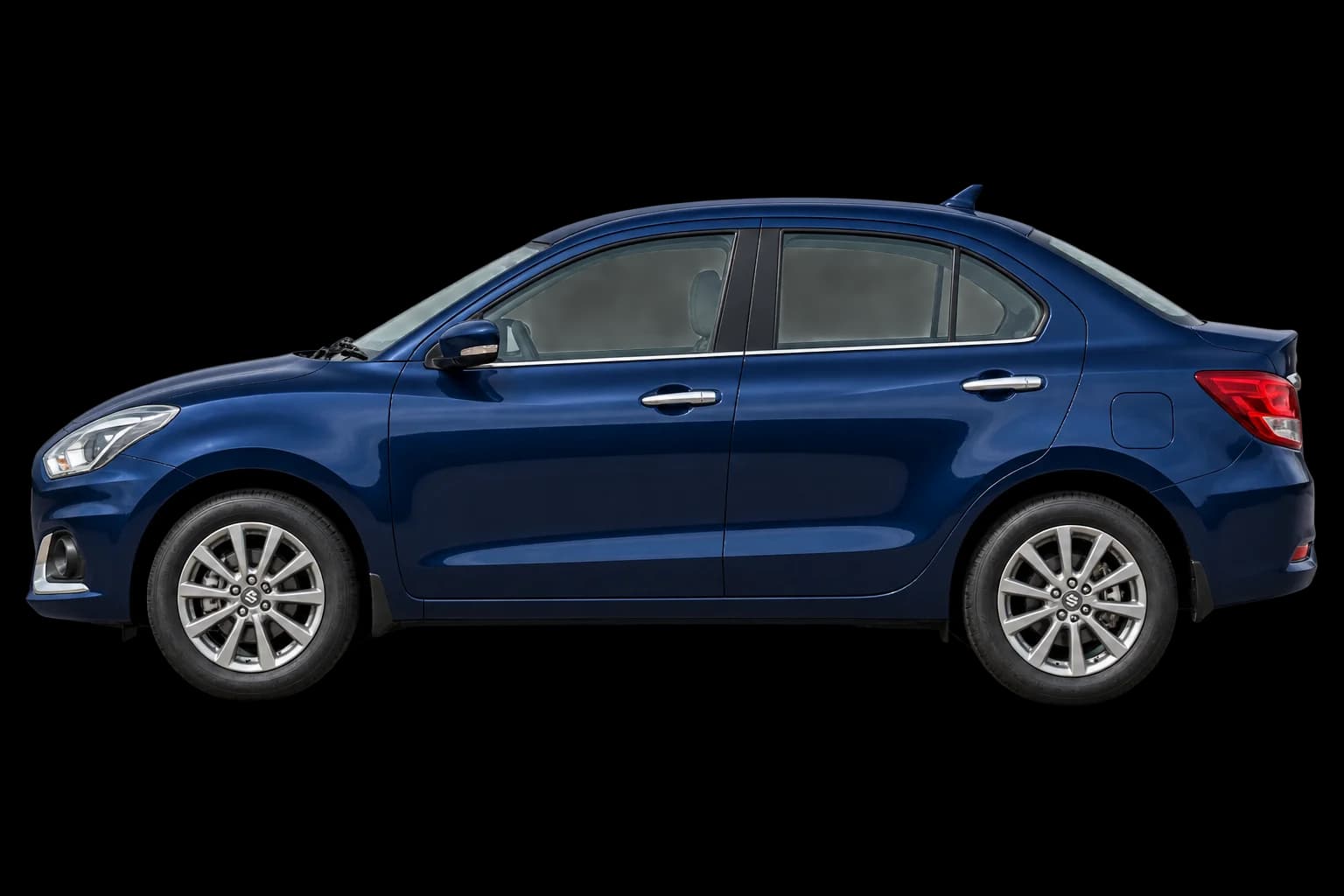 Visuel généré non contractuel Suzuki Dzire · profil droit